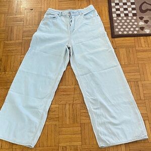 Light Blue Wide Leg Jeans